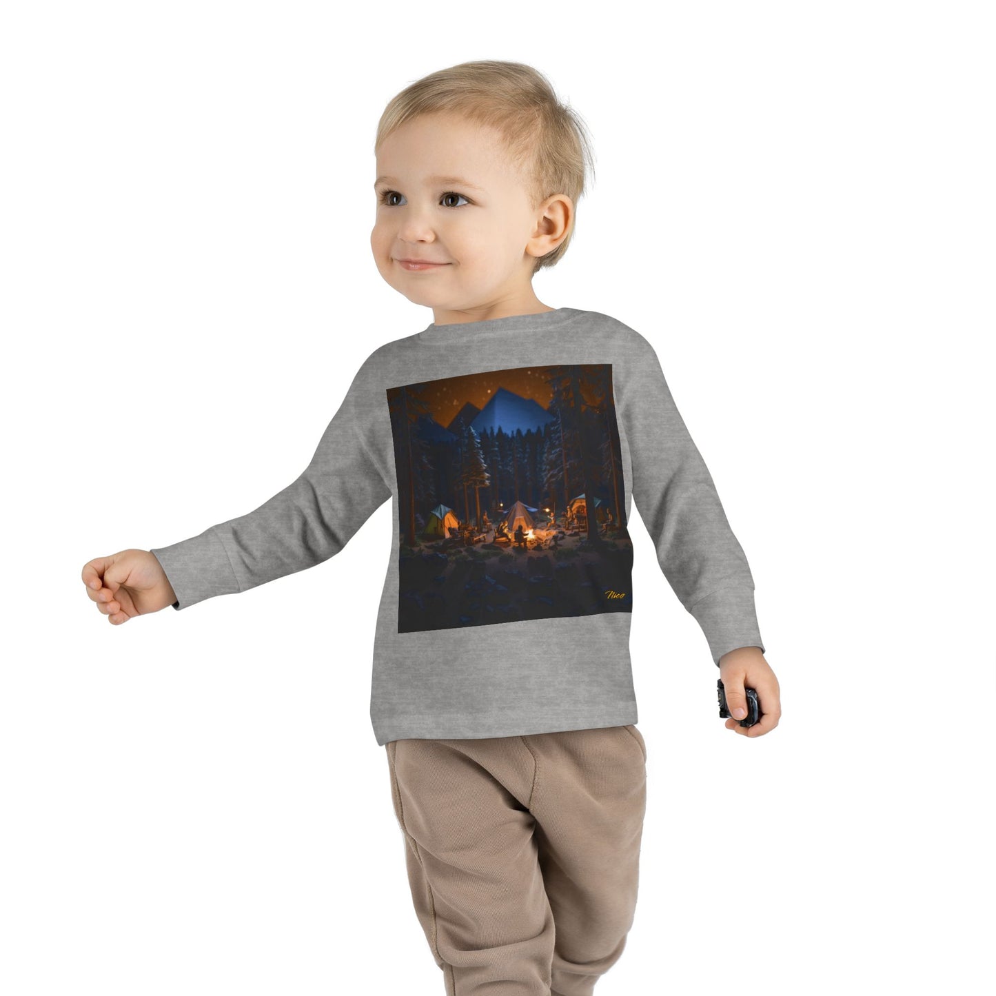 Under The Starry Skies Series Print #1 Toddler Long Sleeve Tee