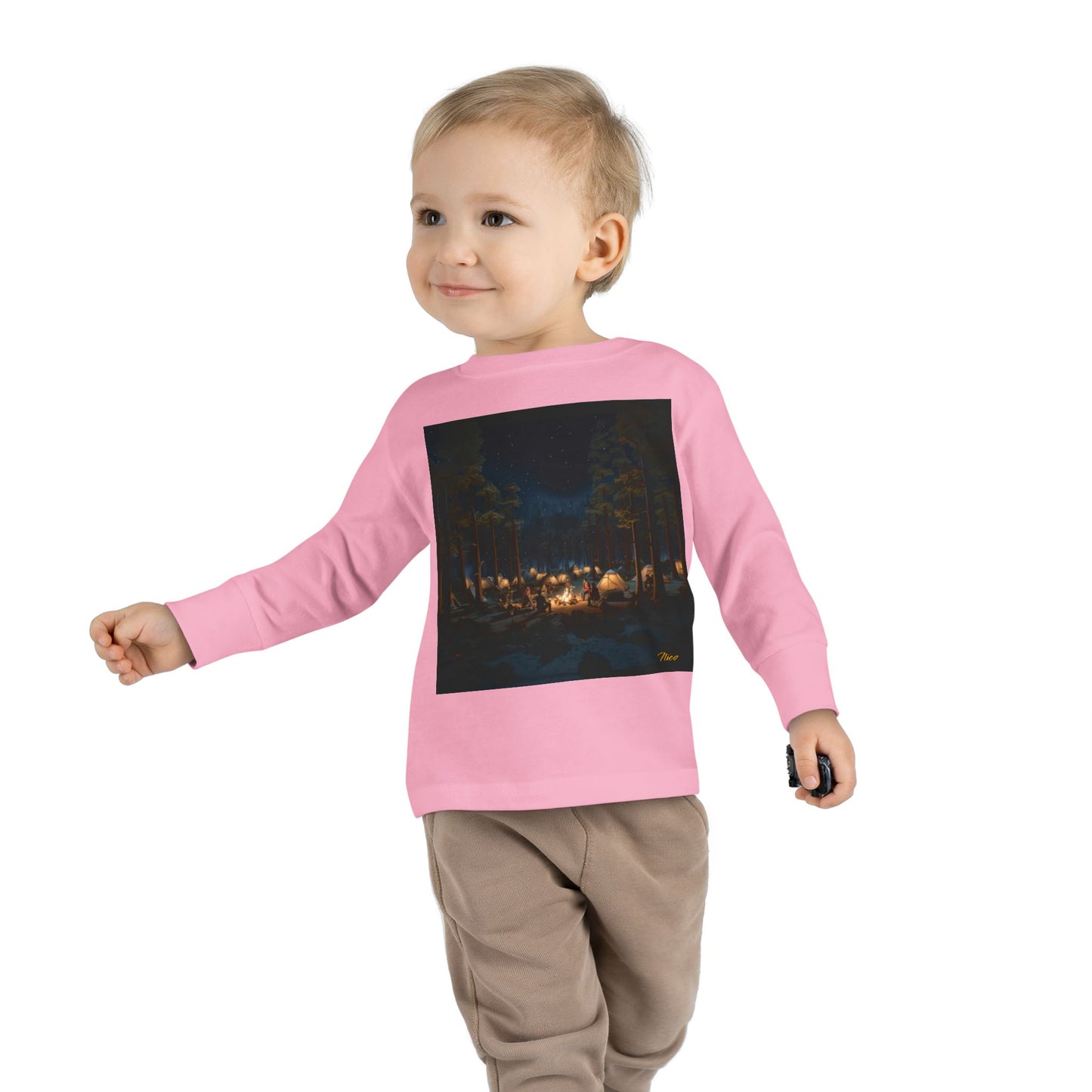 Under The Starry Skies Series Print #5 Toddler Long Sleeve Tee