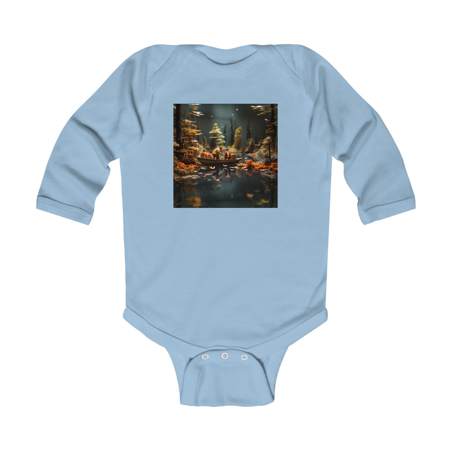 Born On A Bayou Series Print #10 Infant Long Sleeve Bodysuit