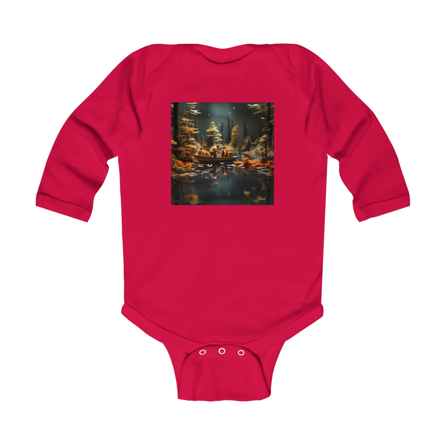 Born On A Bayou Series Print #10 Infant Long Sleeve Bodysuit