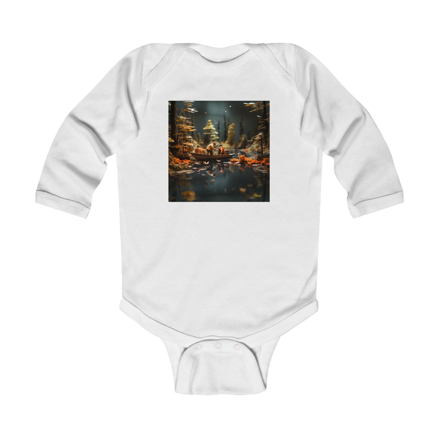 Born On A Bayou Series Print #10 Infant Long Sleeve Bodysuit