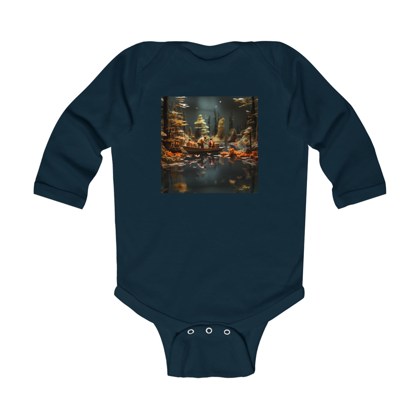 Born On A Bayou Series Print #10 Infant Long Sleeve Bodysuit