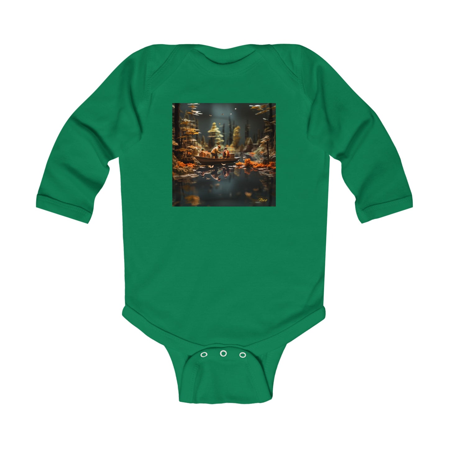 Born On A Bayou Series Print #10 Infant Long Sleeve Bodysuit