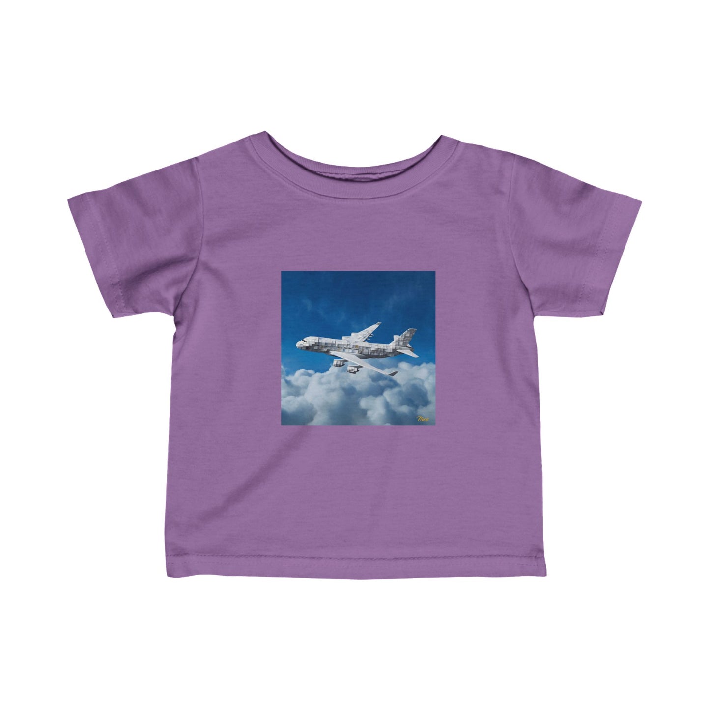 Frequent Flyer Miles Series Print #5 Infant Fine Jersey Tee