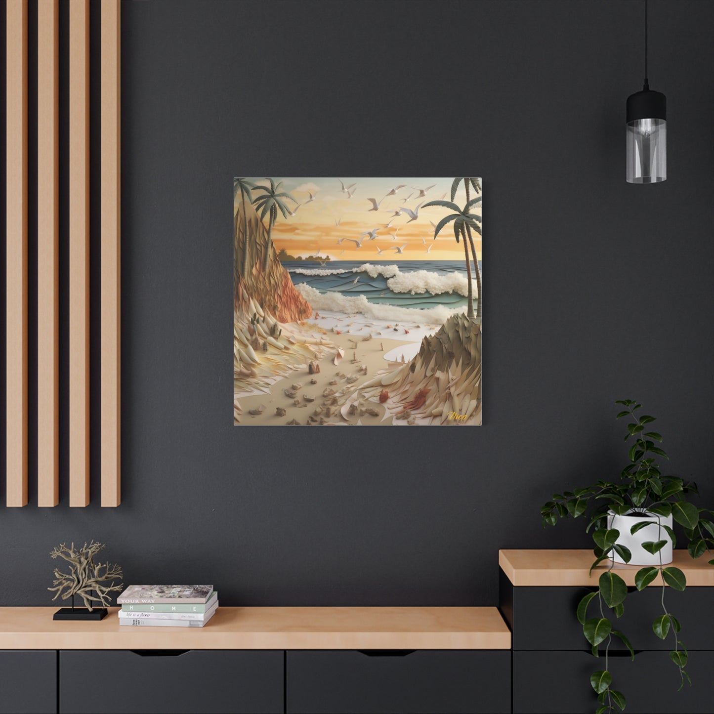 By The Seaside Series Print #7 - Streched Matte Canvas Print, 1.25" Thick