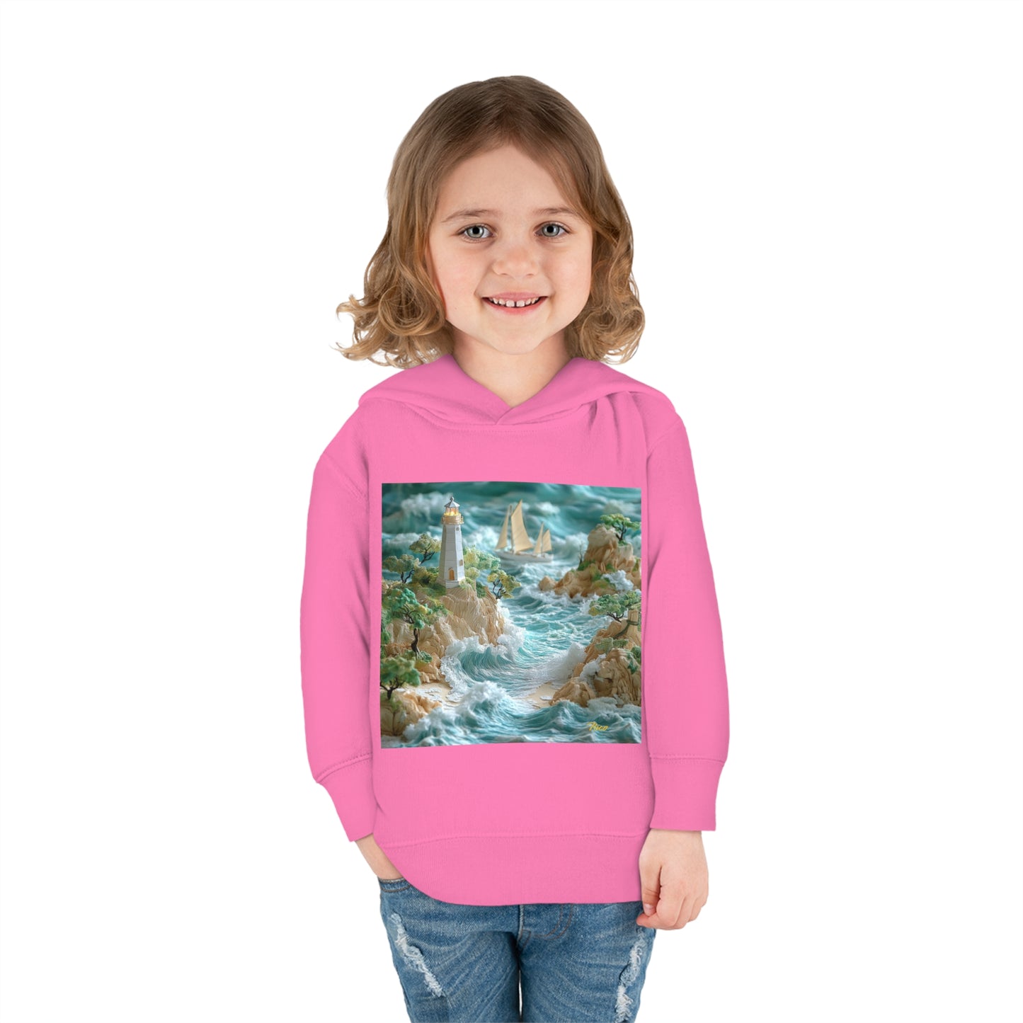 By The Seaside Series Print #9 Toddler Pullover Fleece Hoodie