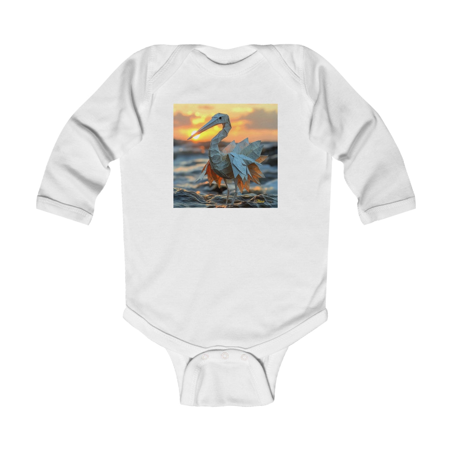 By The Seaside Series Print #1 Infant Long Sleeve Bodysuit