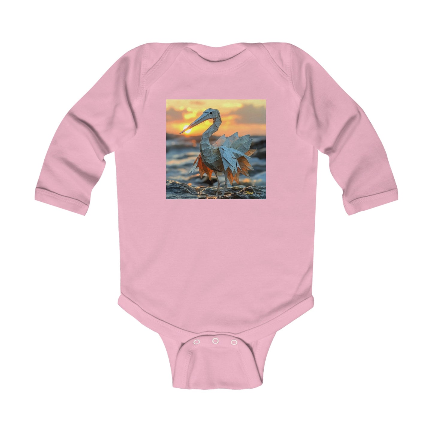 By The Seaside Series Print #1 Infant Long Sleeve Bodysuit