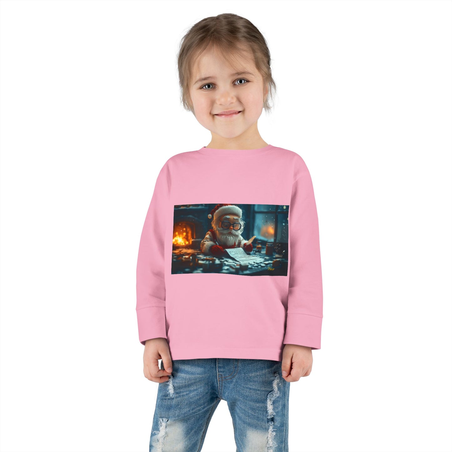 Chirstmas 2024 Series Print #1 Toddler Long Sleeve Tee