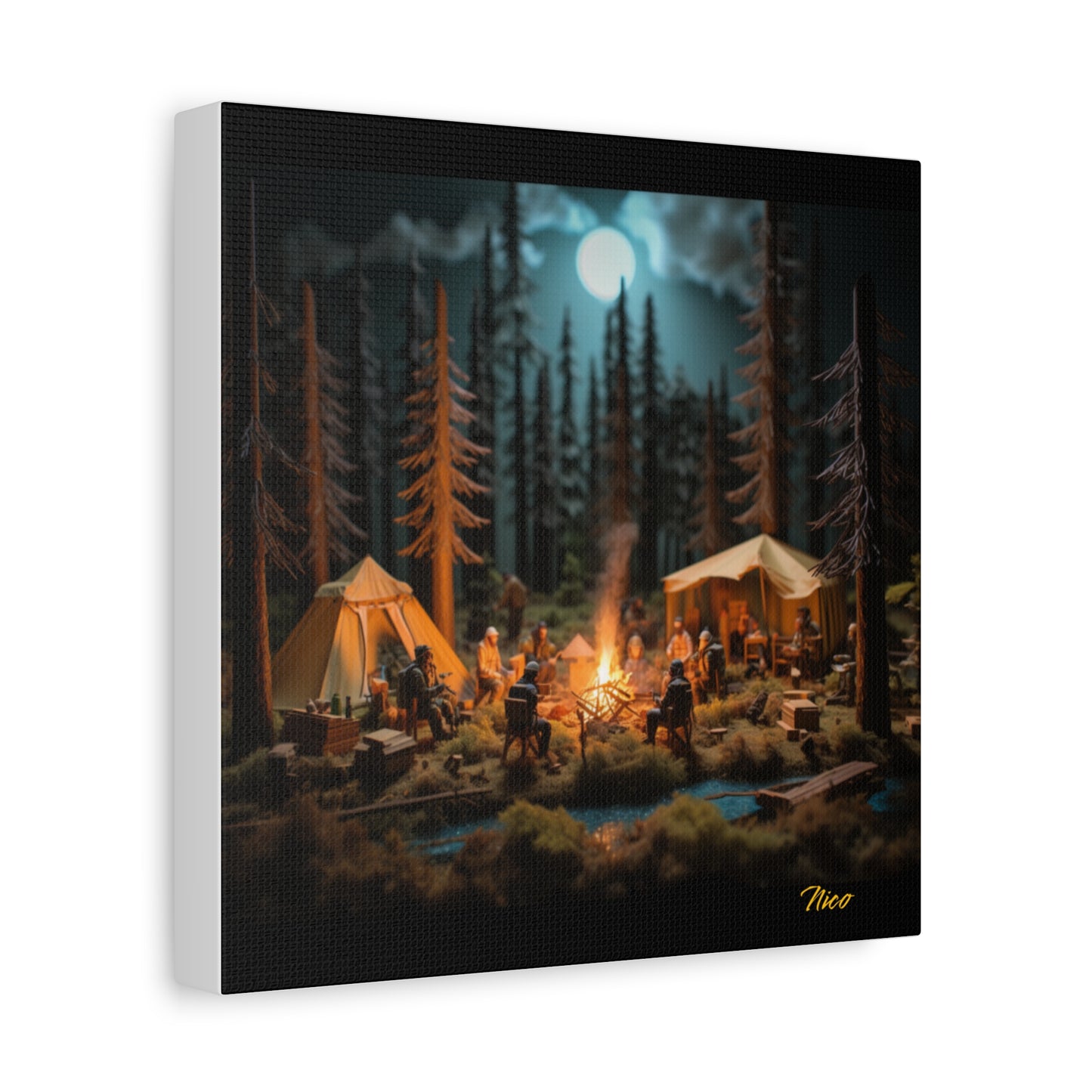 Under The Starry Skies Series Print #8 - Streched Matte Canvas Print, 1.25" Thick