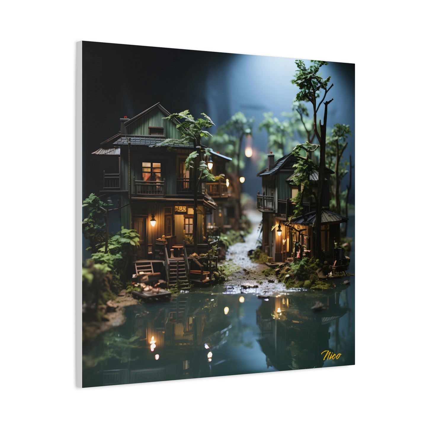 Born On A Bayou Print #3 - Streached Matte Canvas Print, 1.25" Thick