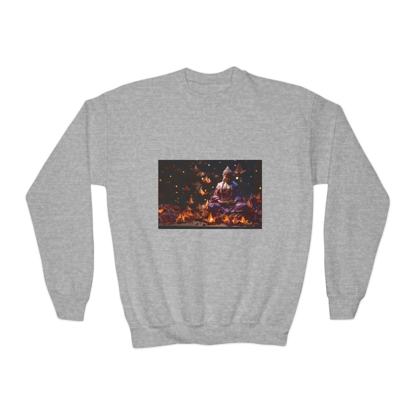 Ascending Buddah Series Print #6 Youth Crewneck Sweatshirt