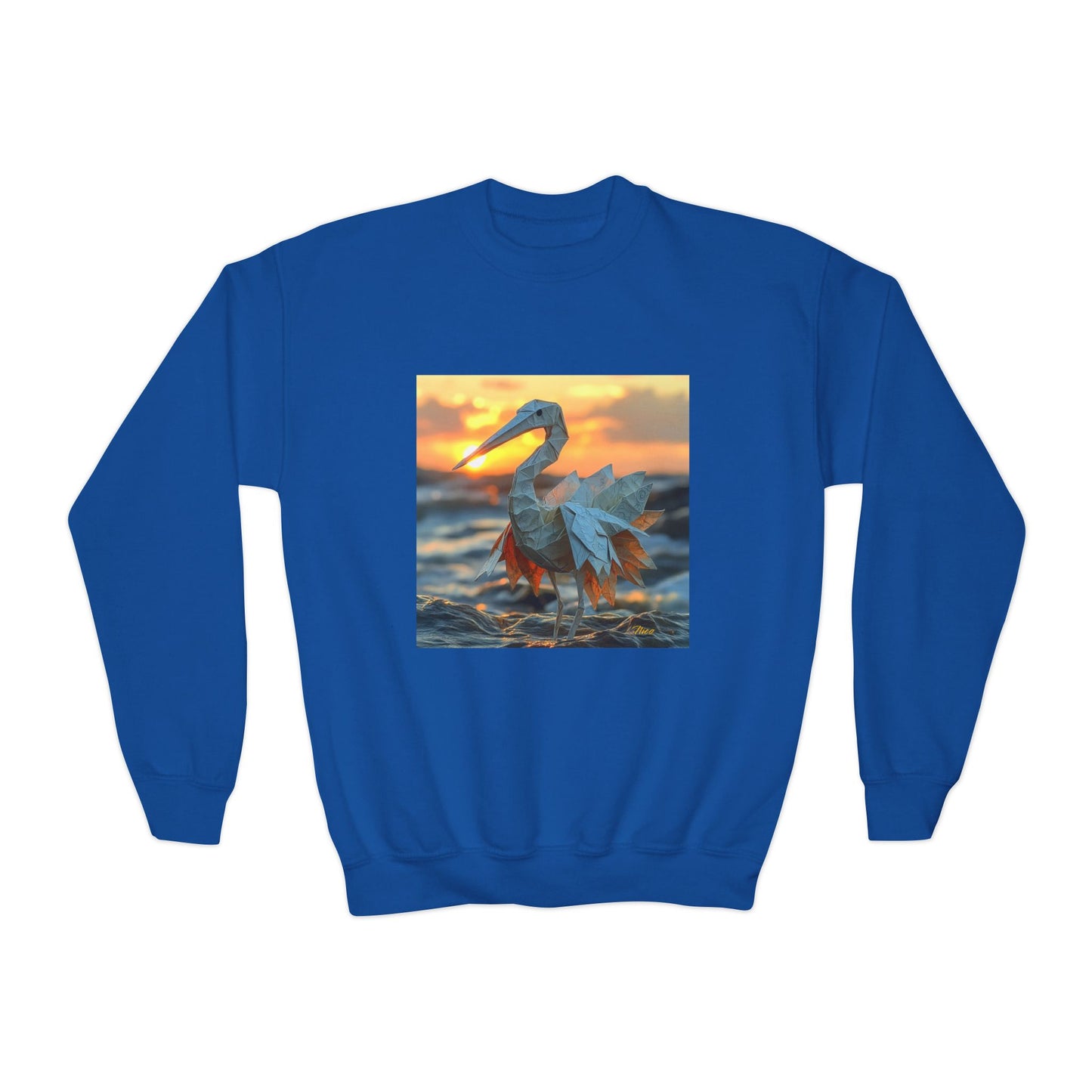 By The Seaside Series Print #1 Youth Crewneck Sweatshirt