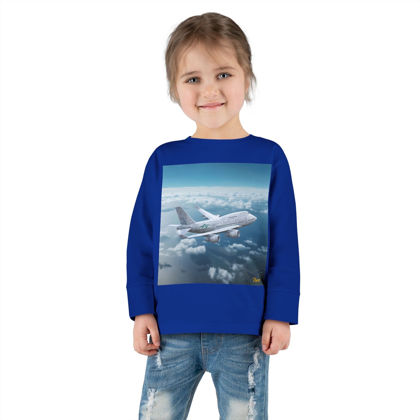 Big Ol' Jet Airliner Series Print #3 Toddler Long Sleeve Tee