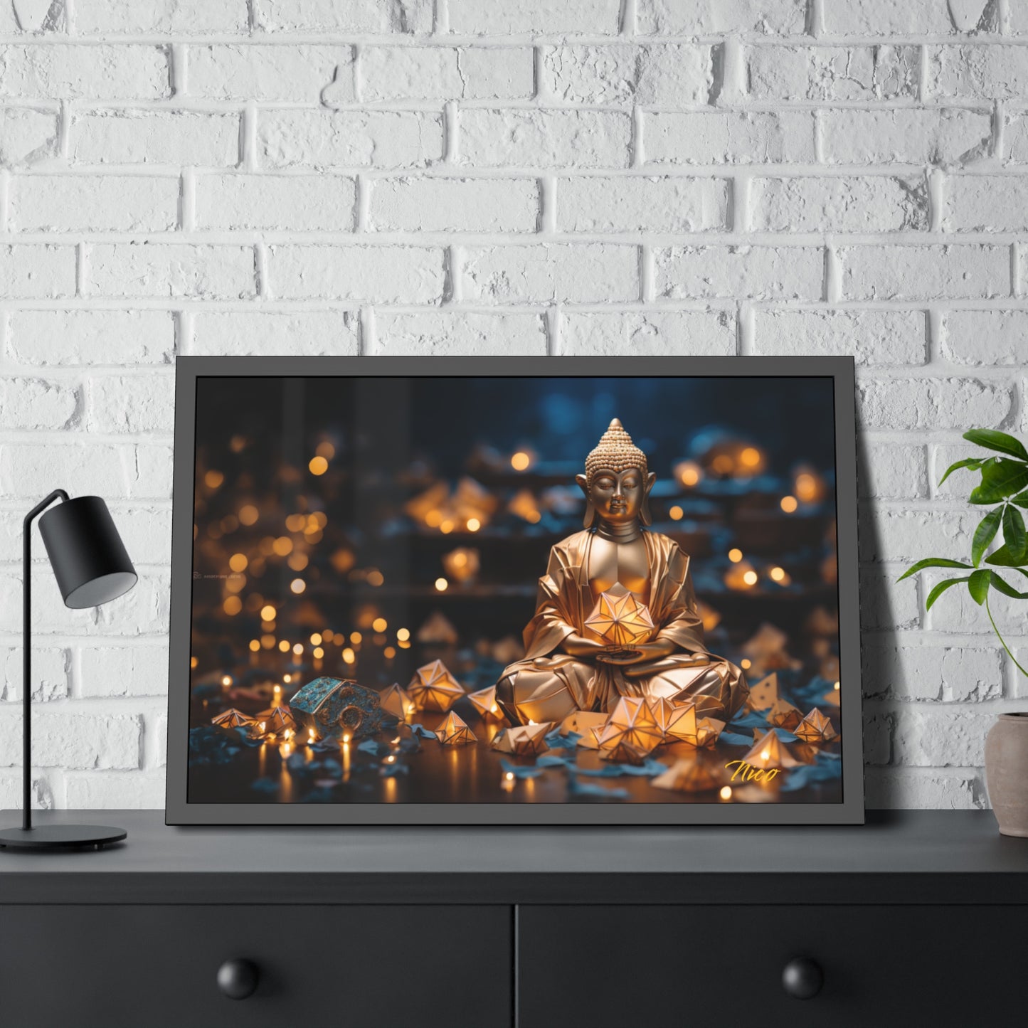 Ascending Buddha Series Print #9 - Framed Fine Art Paper Print