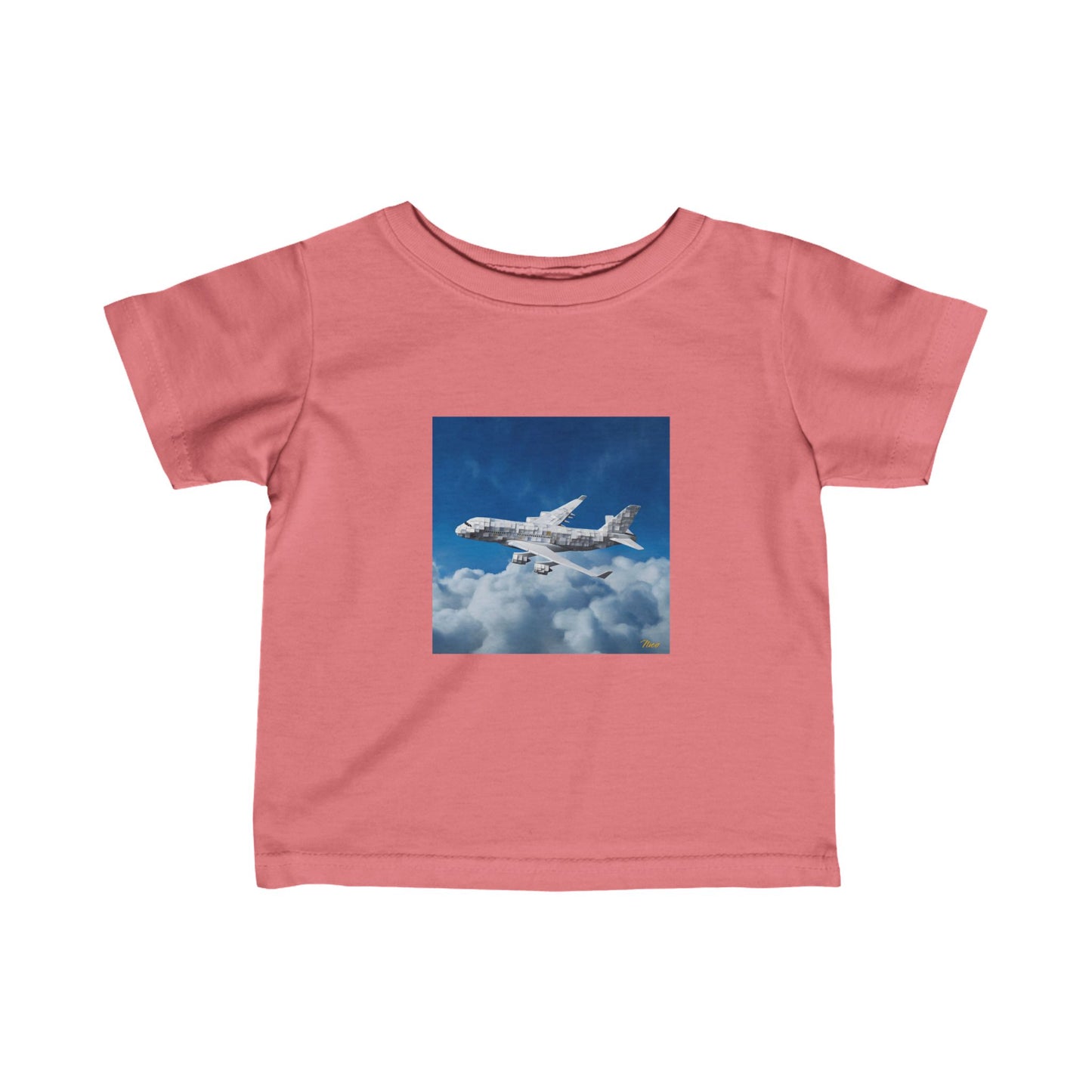 Frequent Flyer Miles Series Print #5 Infant Fine Jersey Tee