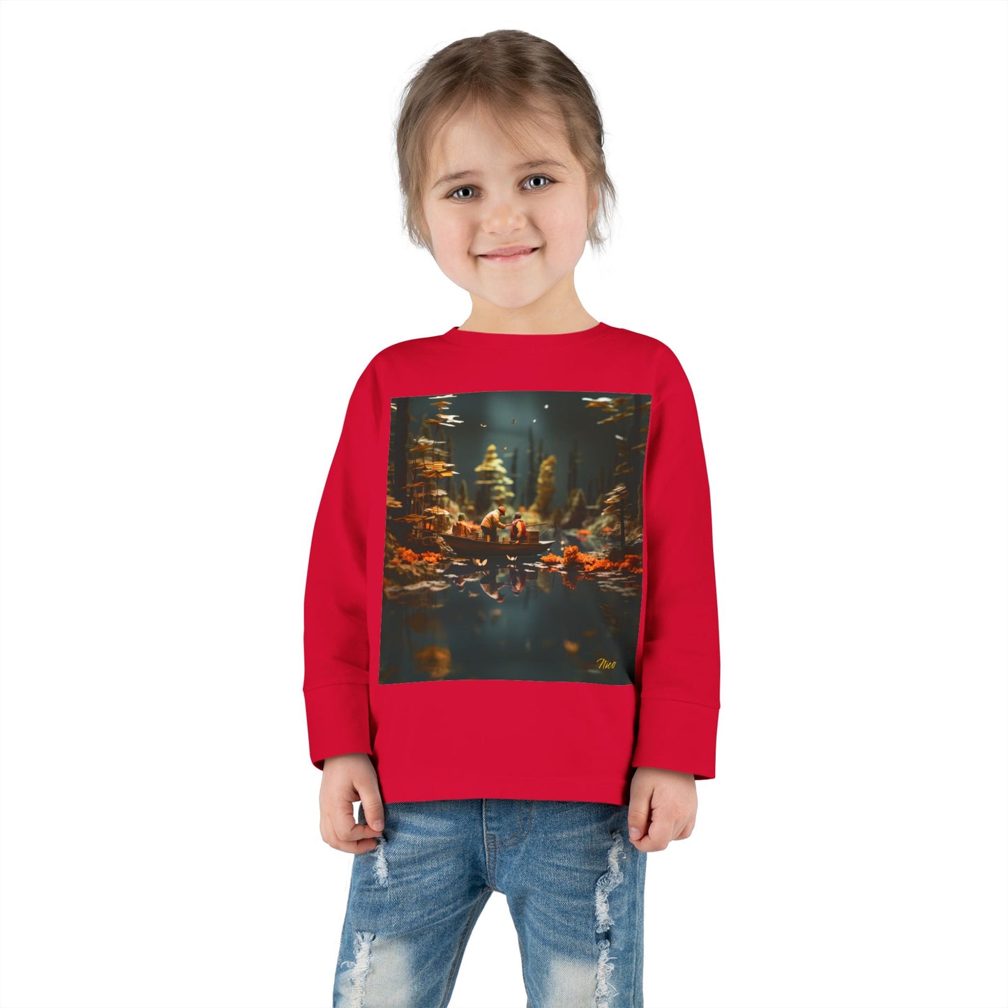 Born On A Bayou Series Print #10 Toddler Long Sleeve Tee