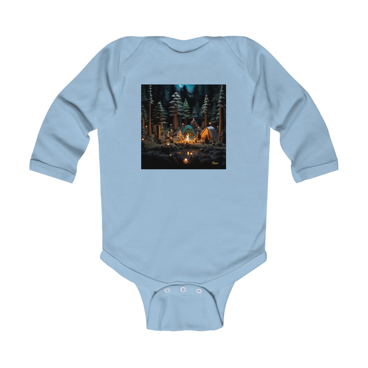 Under The Starry Skies Series Print #3 Infant Long Sleeve Bodysuit