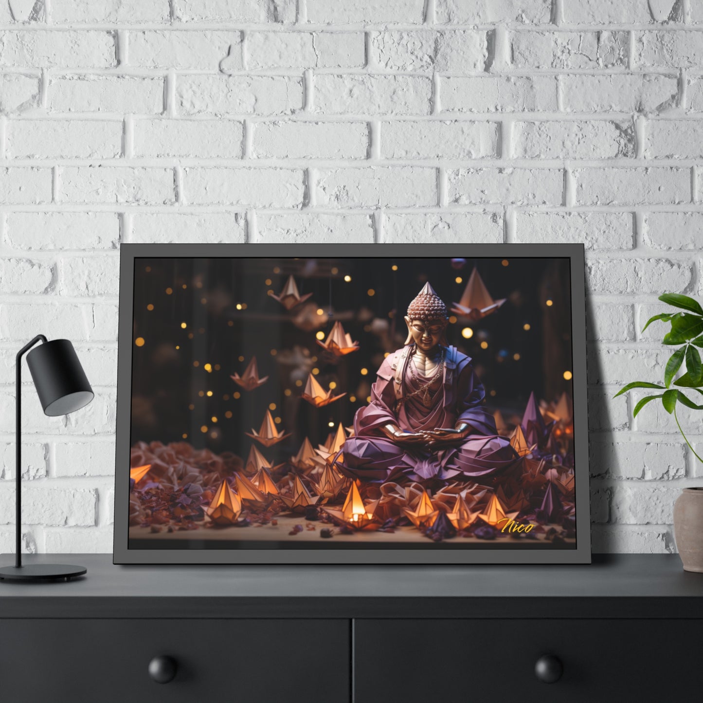 Ascending Buddha Series Print #6 - Framed Fine Art Paper Print