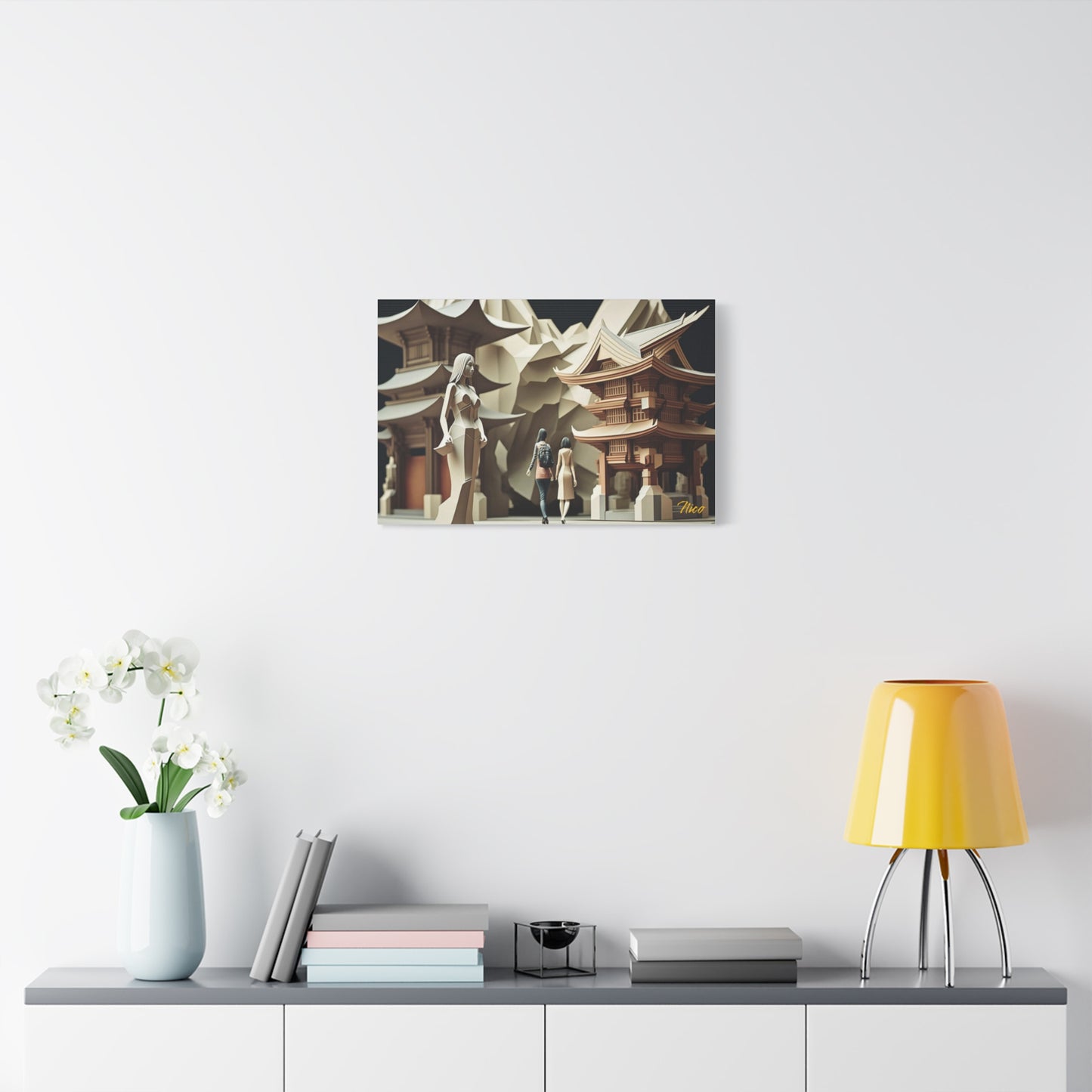 Eastern Metropolis Series Print #2 - Streched Matte Canvas Extended Print