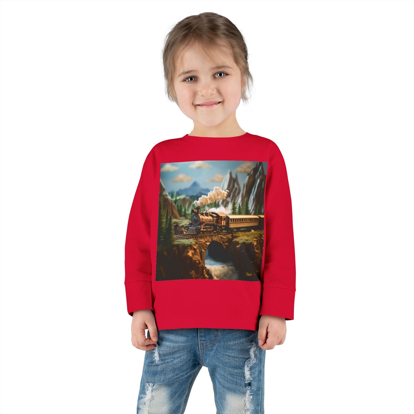 Orient Express Series Print #5 Toddler Long Sleeve Tee