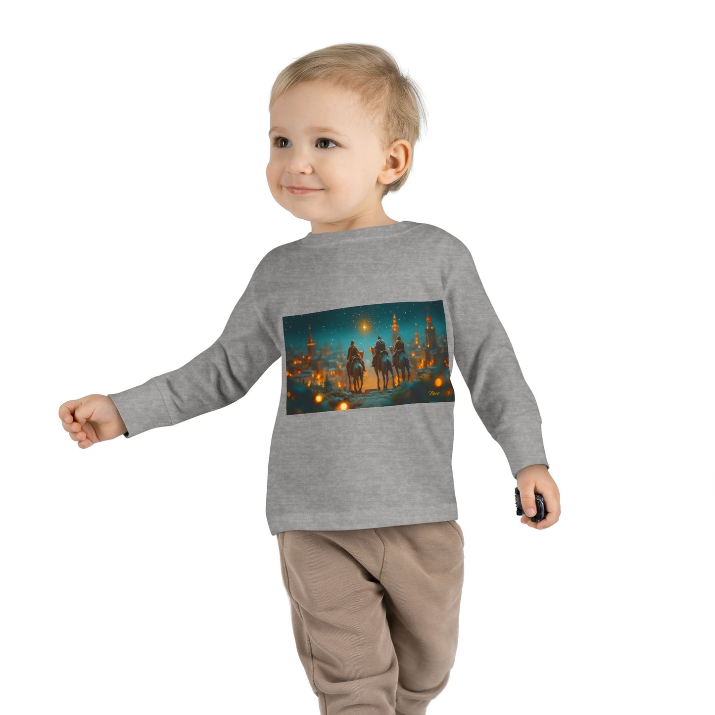 Chirstmas 2024 Series Print #9 Toddler Long Sleeve Tee