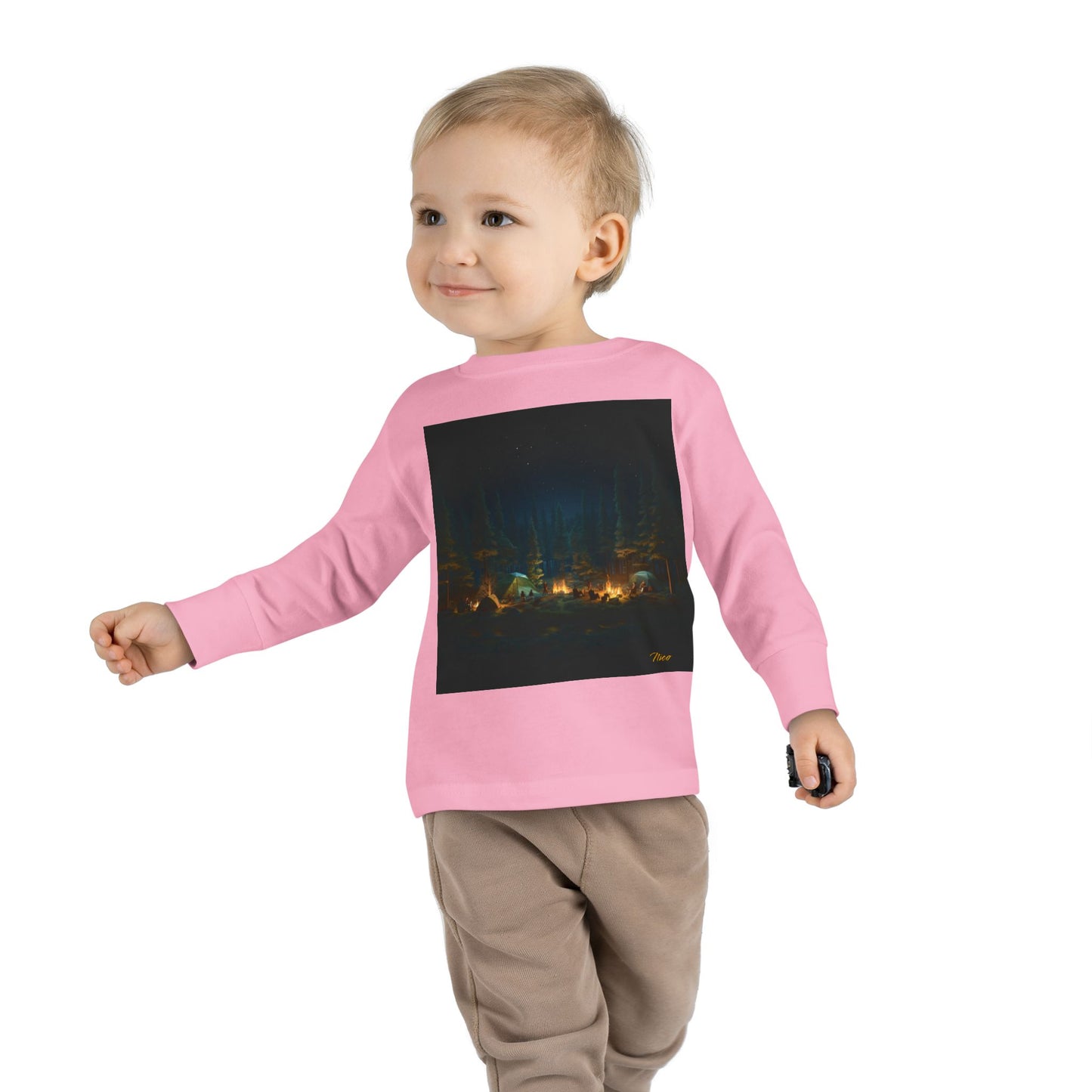 Under The Starry Skies Series Print #2 Toddler Long Sleeve Tee