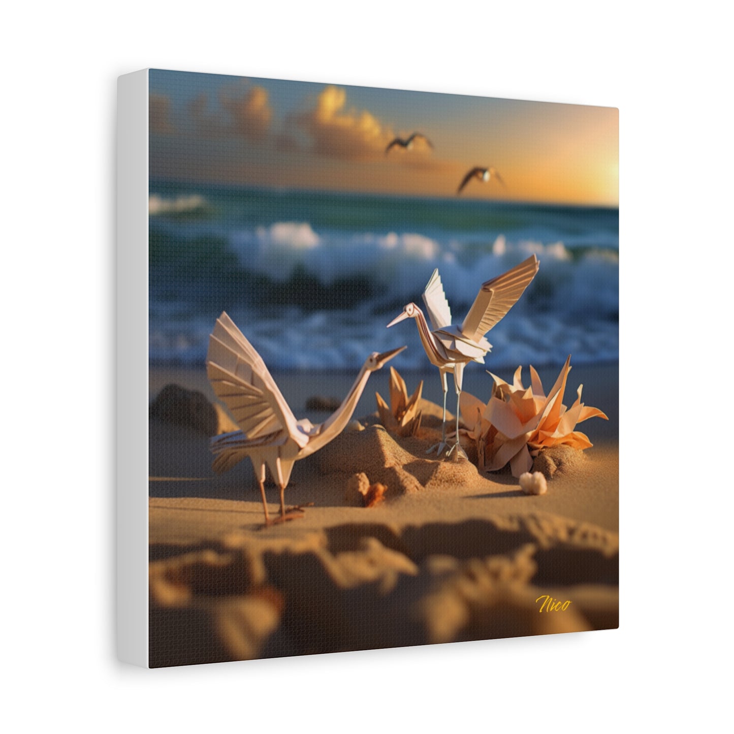 By The Seaside Series Print #3 - Streched Matte Canvas Print, 1.25" Thick