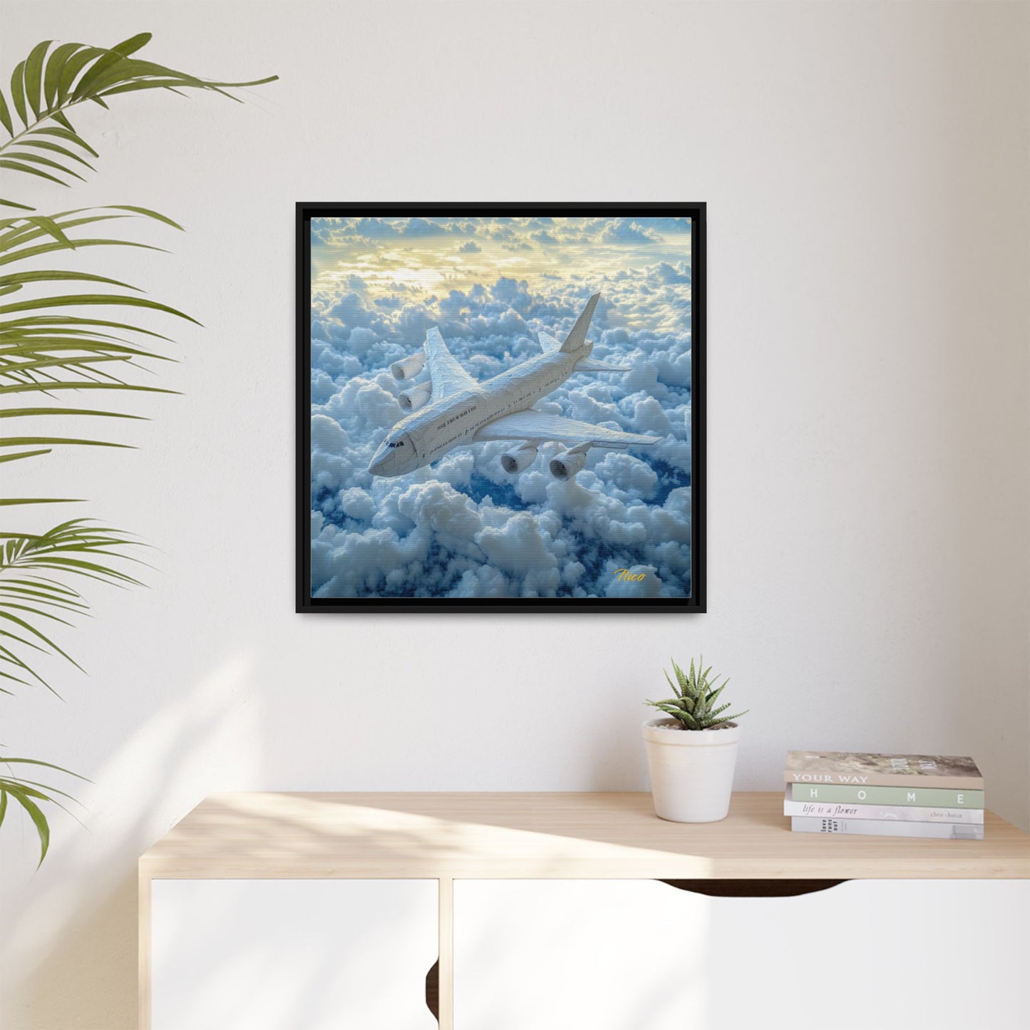 Frequent Flyer Miles Series Print #10 - Black Framed Canvas Print