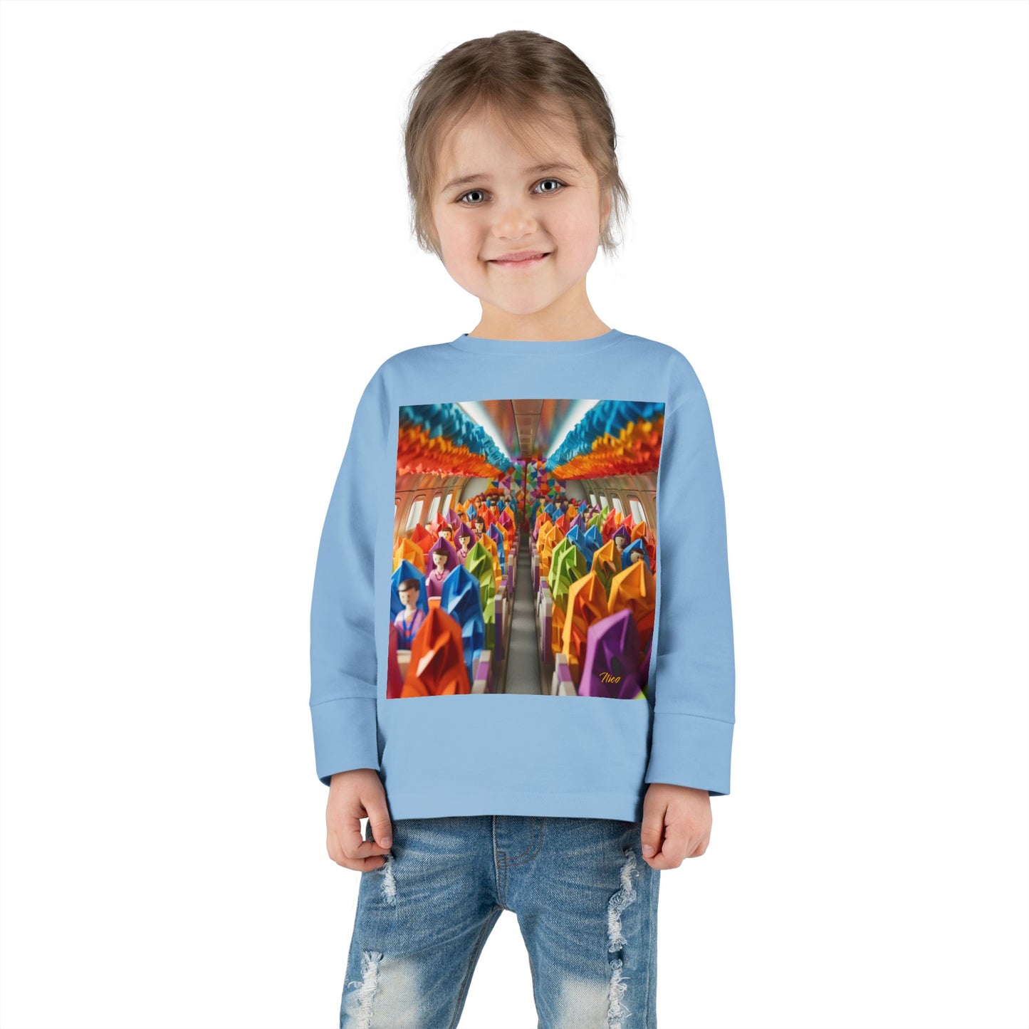 Big Ol' Jet Airliner Series Print #8 Toddler Long Sleeve Tee