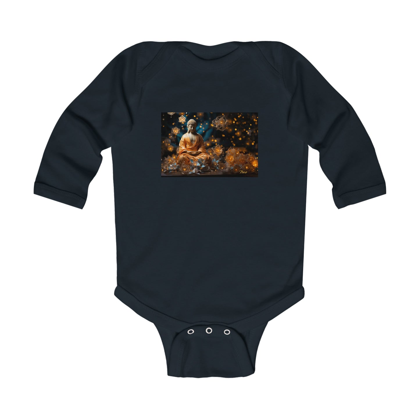 Ascending Buddah Series Print #8 Infant Long Sleeve Bodysuit