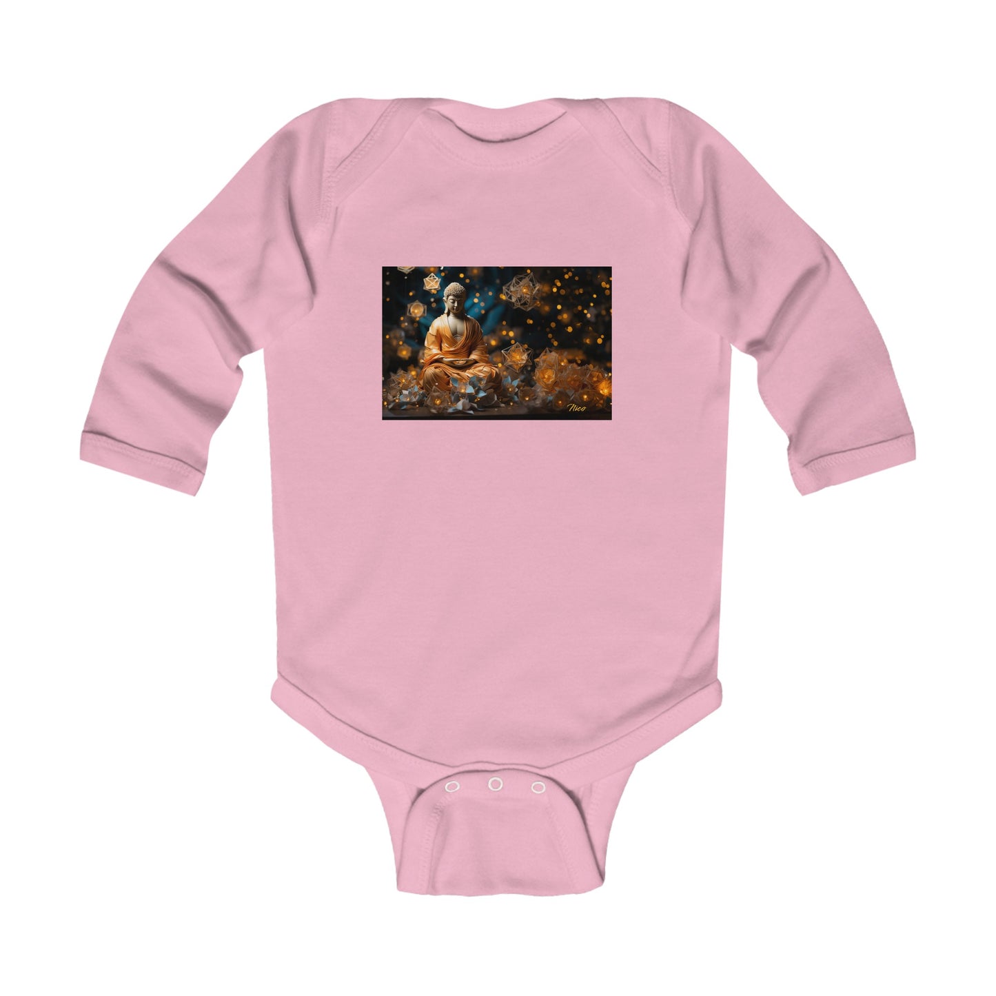 Ascending Buddah Series Print #8 Infant Long Sleeve Bodysuit