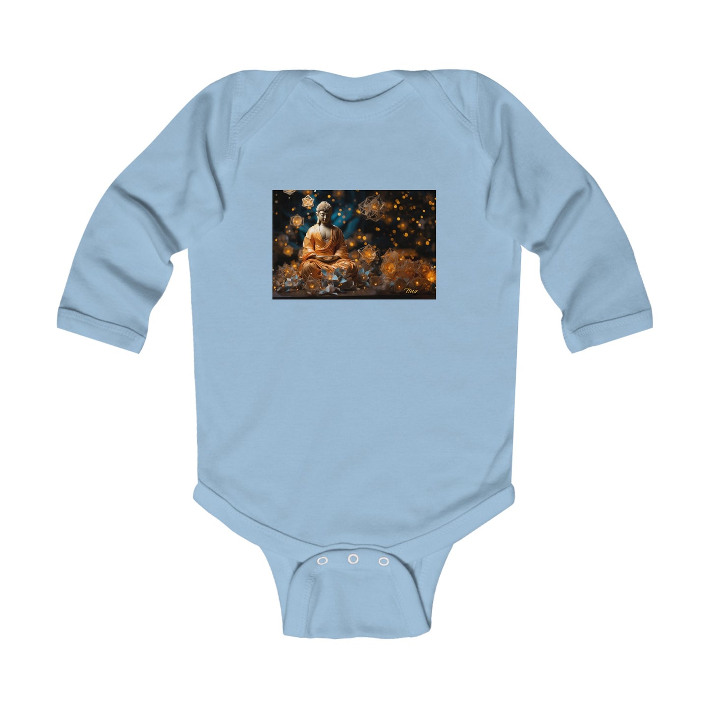 Ascending Buddah Series Print #8 Infant Long Sleeve Bodysuit