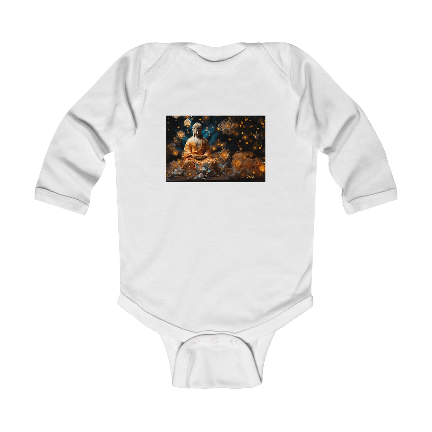 Ascending Buddah Series Print #8 Infant Long Sleeve Bodysuit