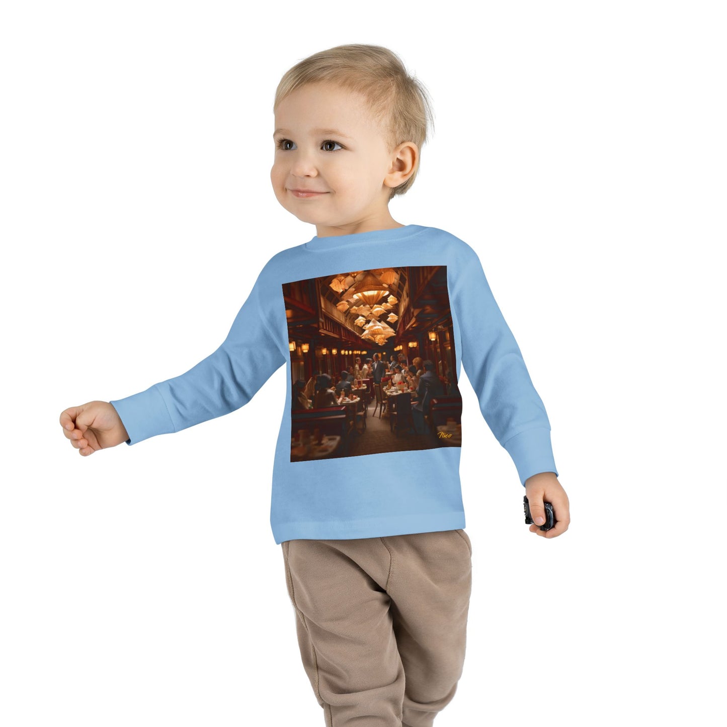 Orient Express Series Print #8 Toddler Long Sleeve Tee