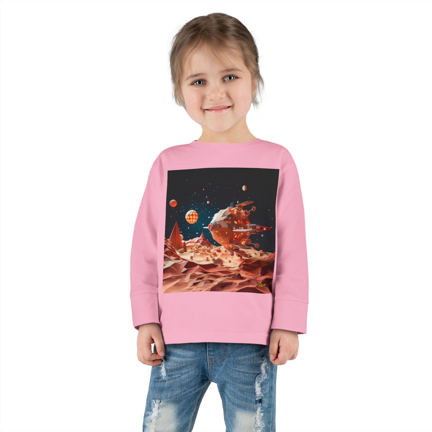 Elons' Dream Series Print #5 Toddler Long Sleeve Tee