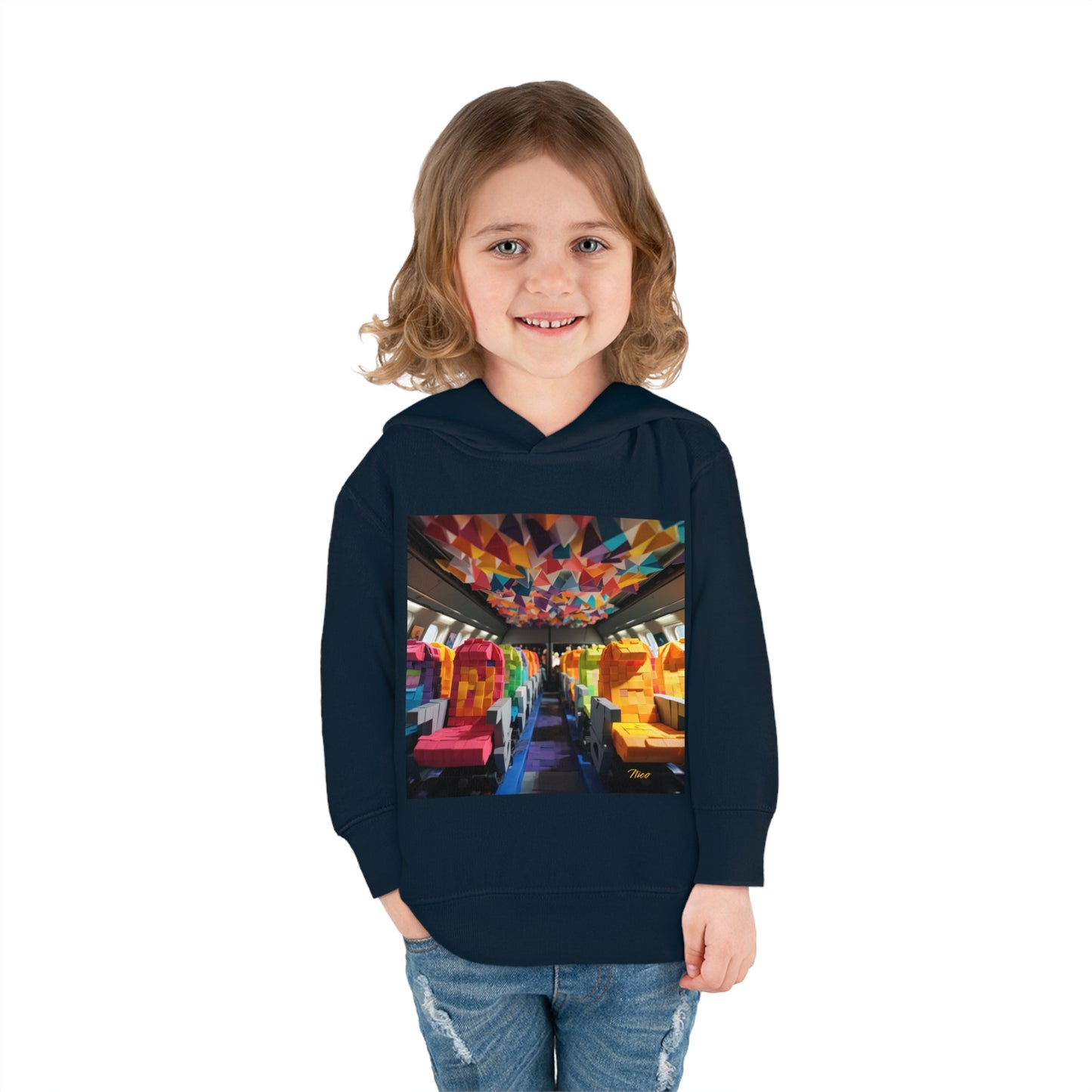 Frequent Flyer Miles Series Print #4 Toddler Pullover Fleece Hoodie