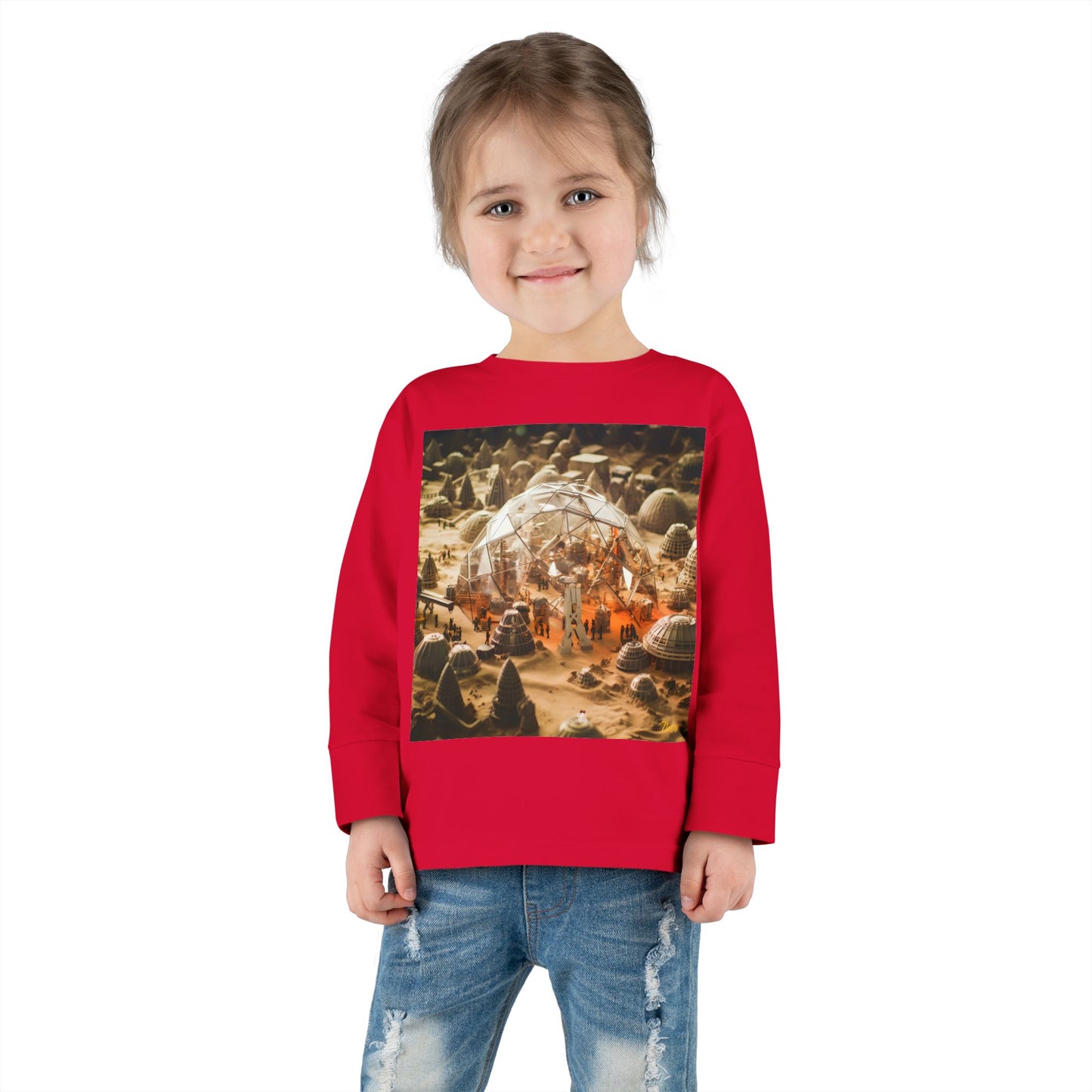 Elons' Dream Series Print #9 Toddler Long Sleeve Tee