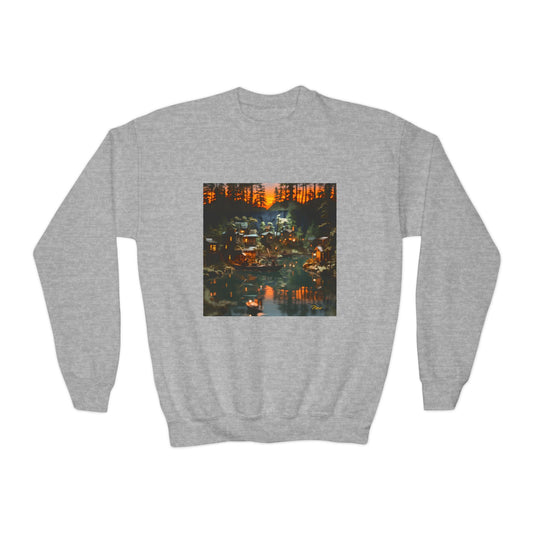 Born On A Bayou Series Print #2 Youth Crewneck Sweatshirt