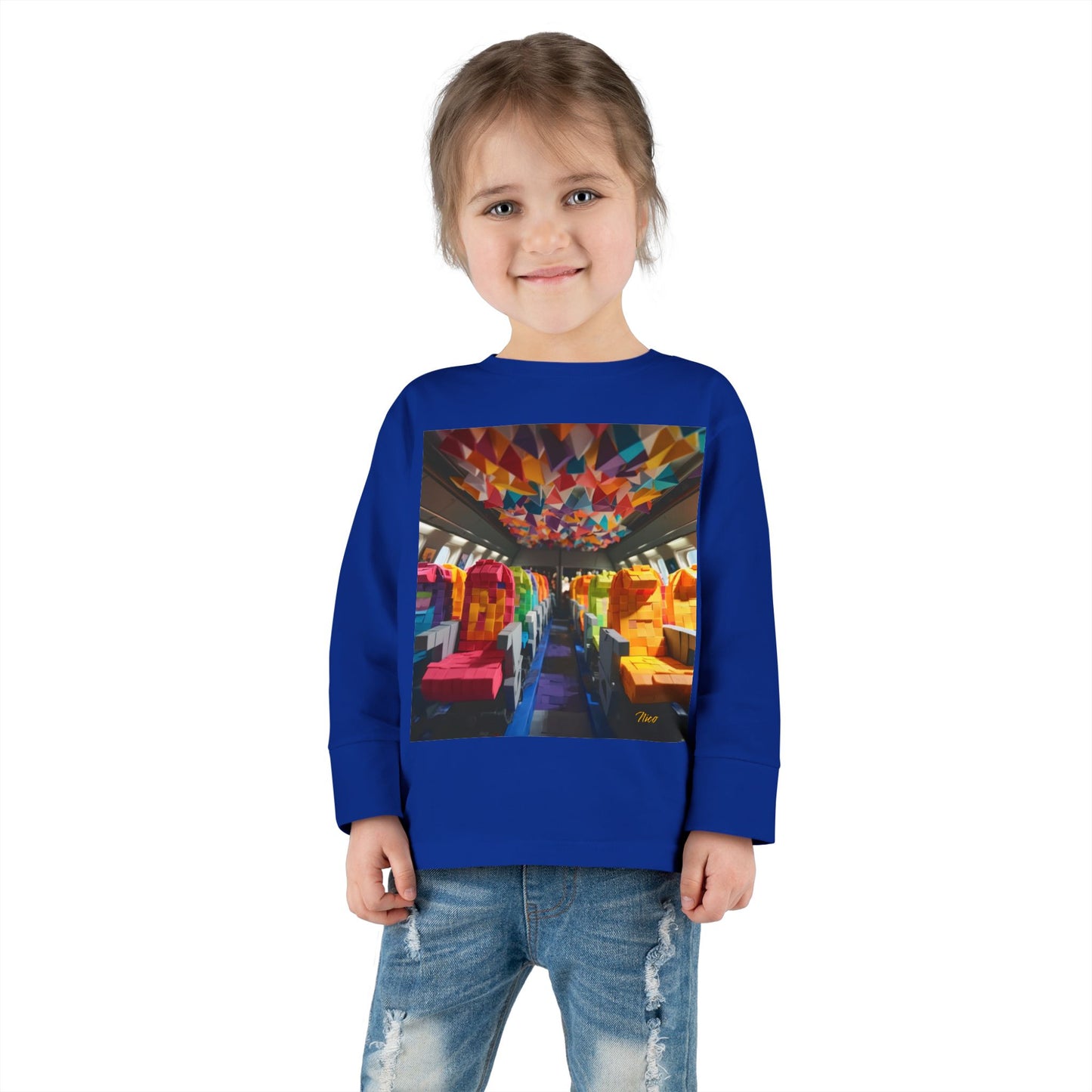 Big Ol' Jet Airliner Series Print #4 Toddler Long Sleeve Tee