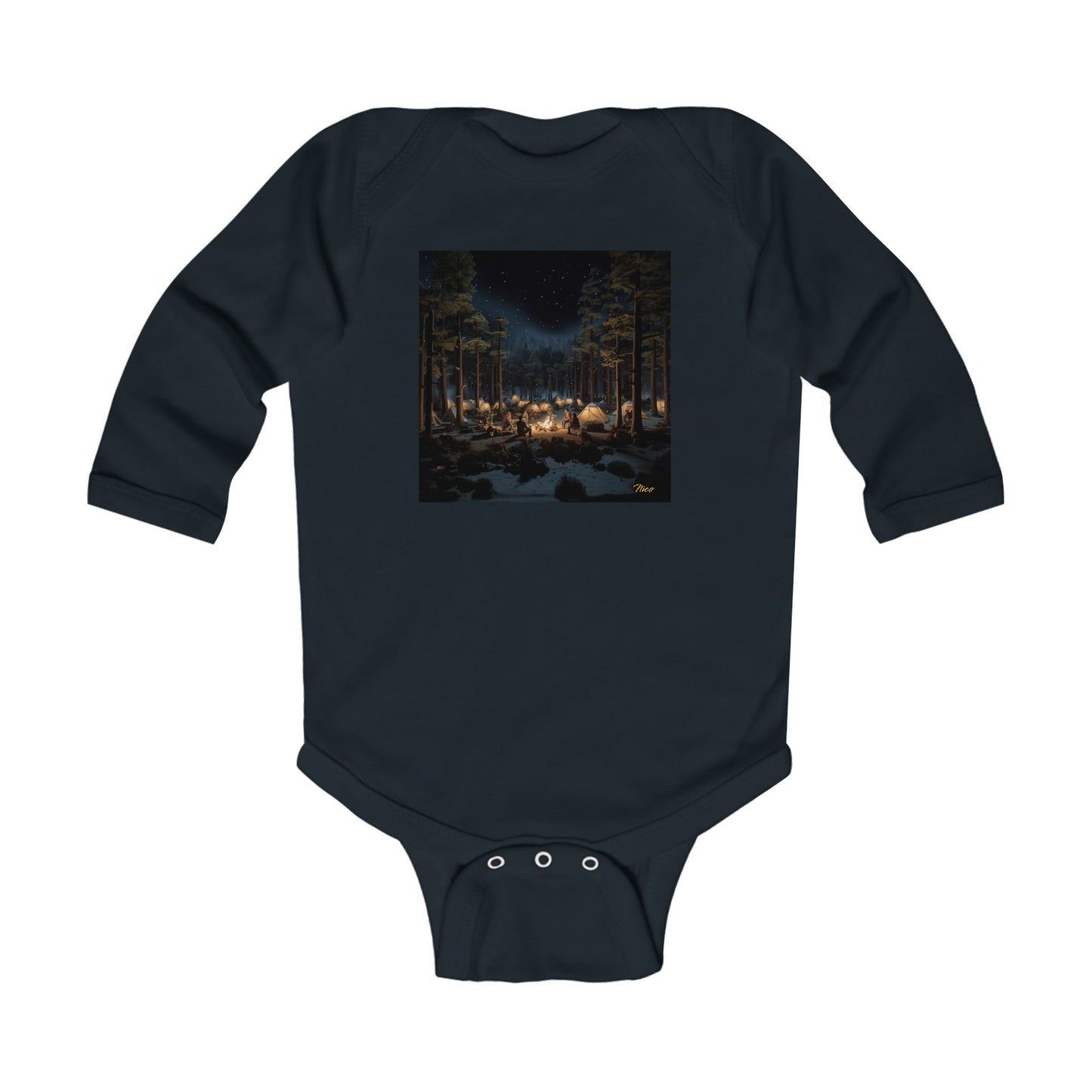 Under The Starry Skies Series Print #5 Infant Long Sleeve Bodysuit