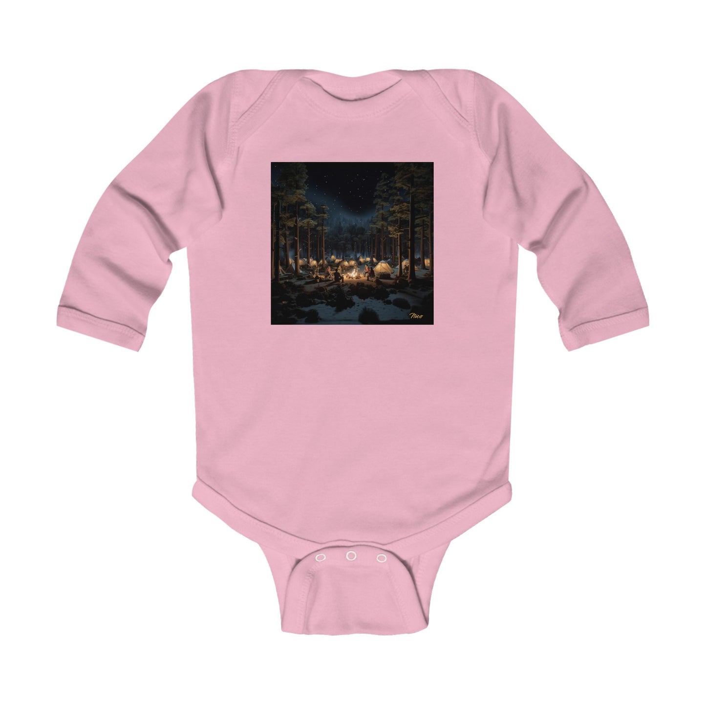 Under The Starry Skies Series Print #5 Infant Long Sleeve Bodysuit