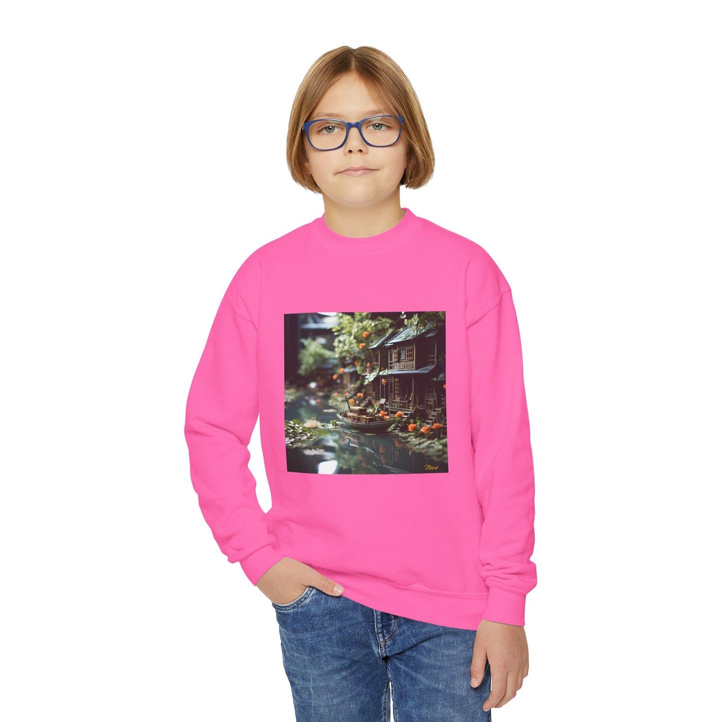 Born On A Bayou Series Print #9 Youth Crewneck Sweatshirt