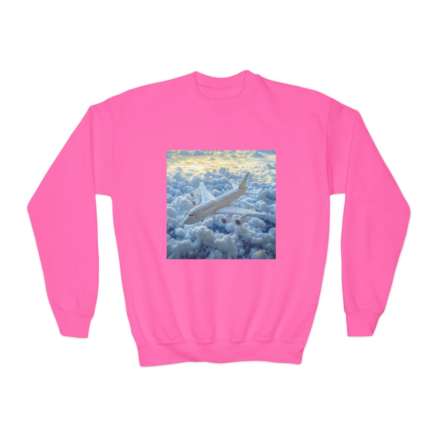 Frequent Flyer Miles Series Print #10 Youth Crewneck Sweatshirt