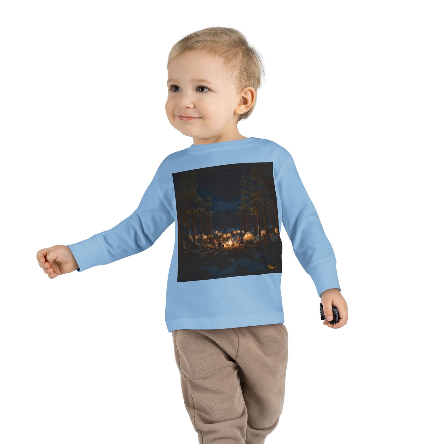 Under The Starry Skies Series Print #5 Toddler Long Sleeve Tee