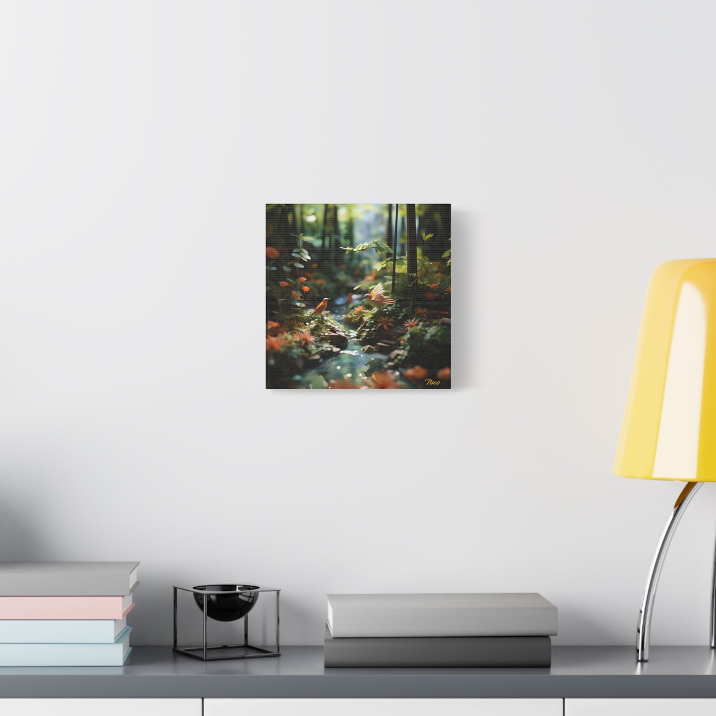 Relaxing By The Brook Series Print #6 - Streched Matte Canvas Print, 1.25" Thick