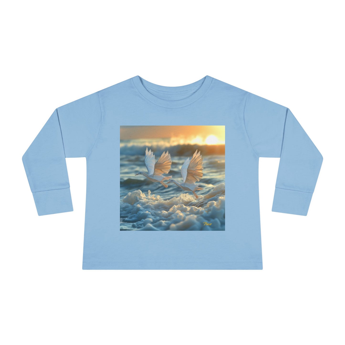 By The Seaside Series Print #5 Toddler Long Sleeve Tee