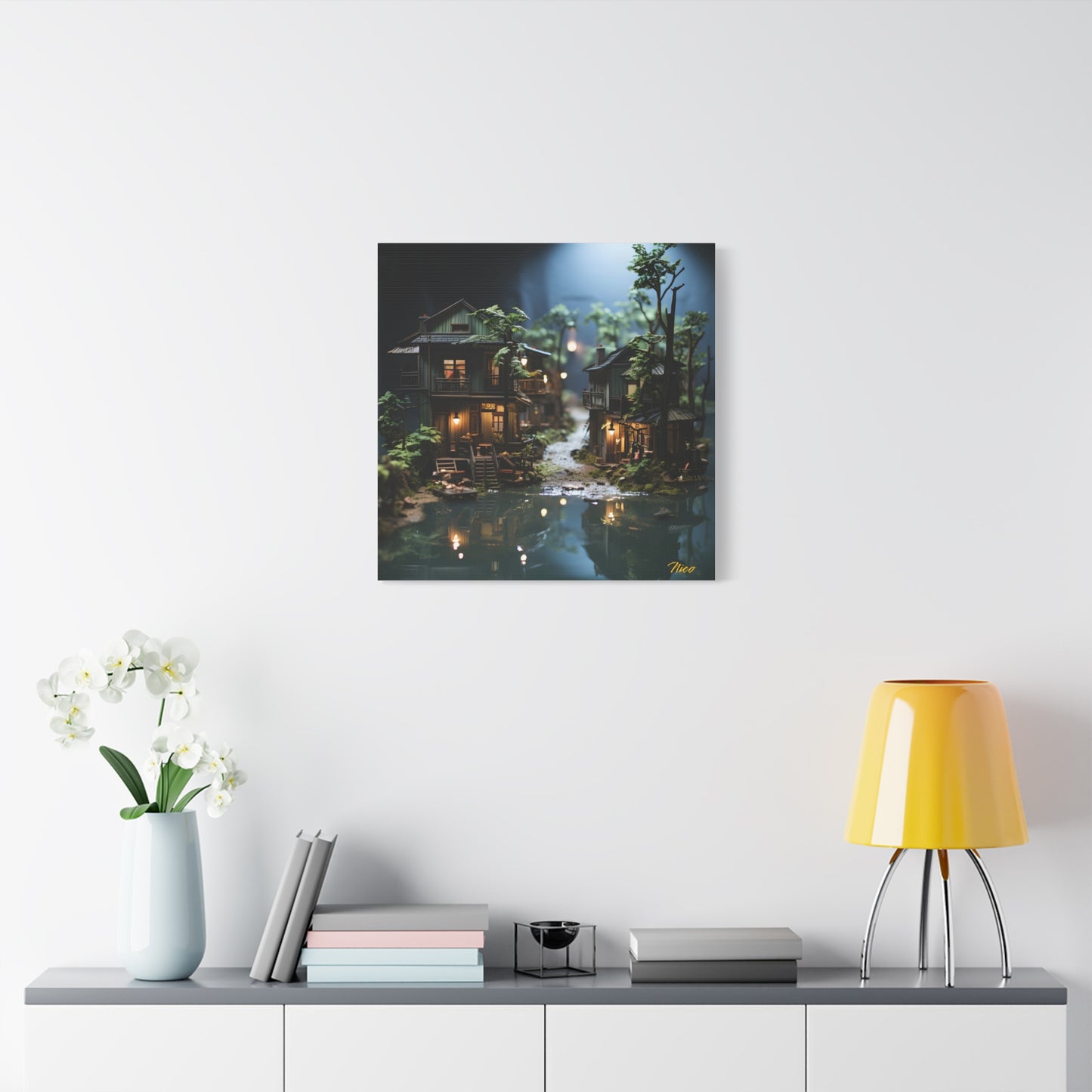 Born On A Bayou Print #3 - Streached Matte Canvas Print, 1.25" Thick