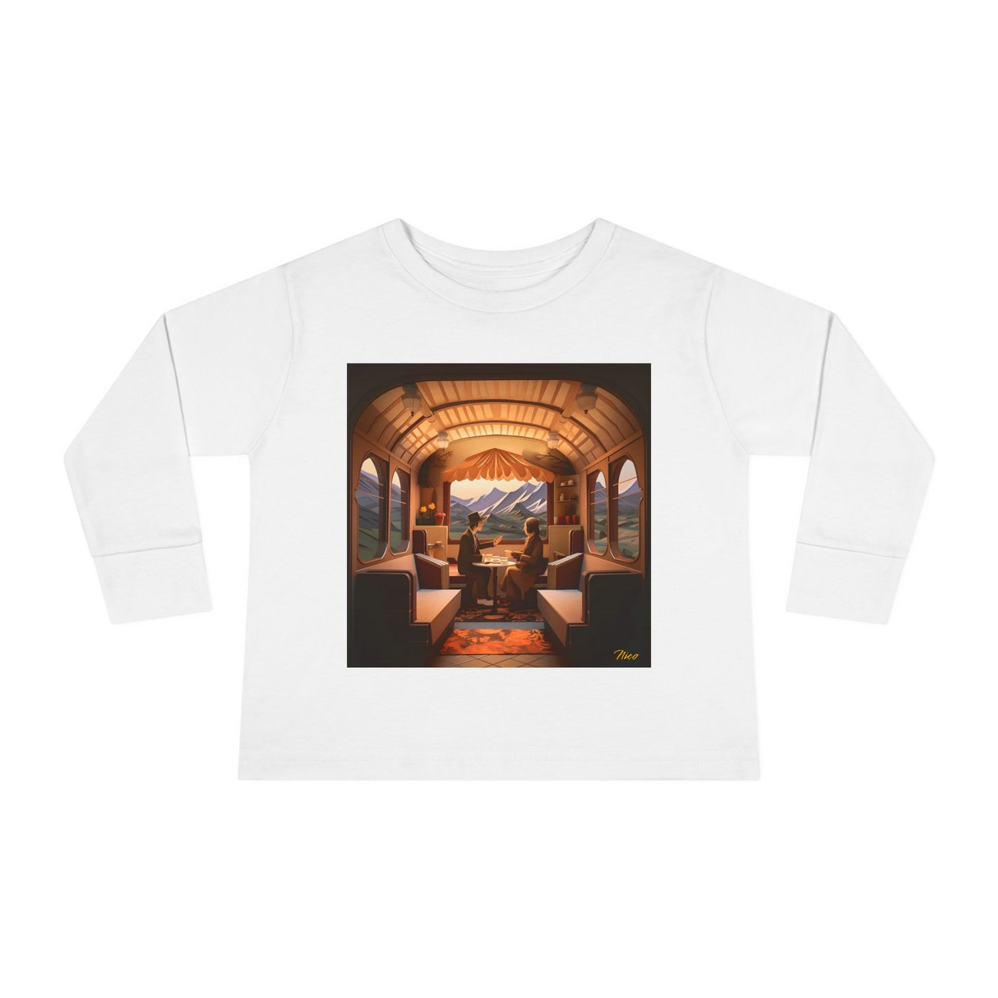 Orient Express Series Print #10 Toddler Long Sleeve Tee