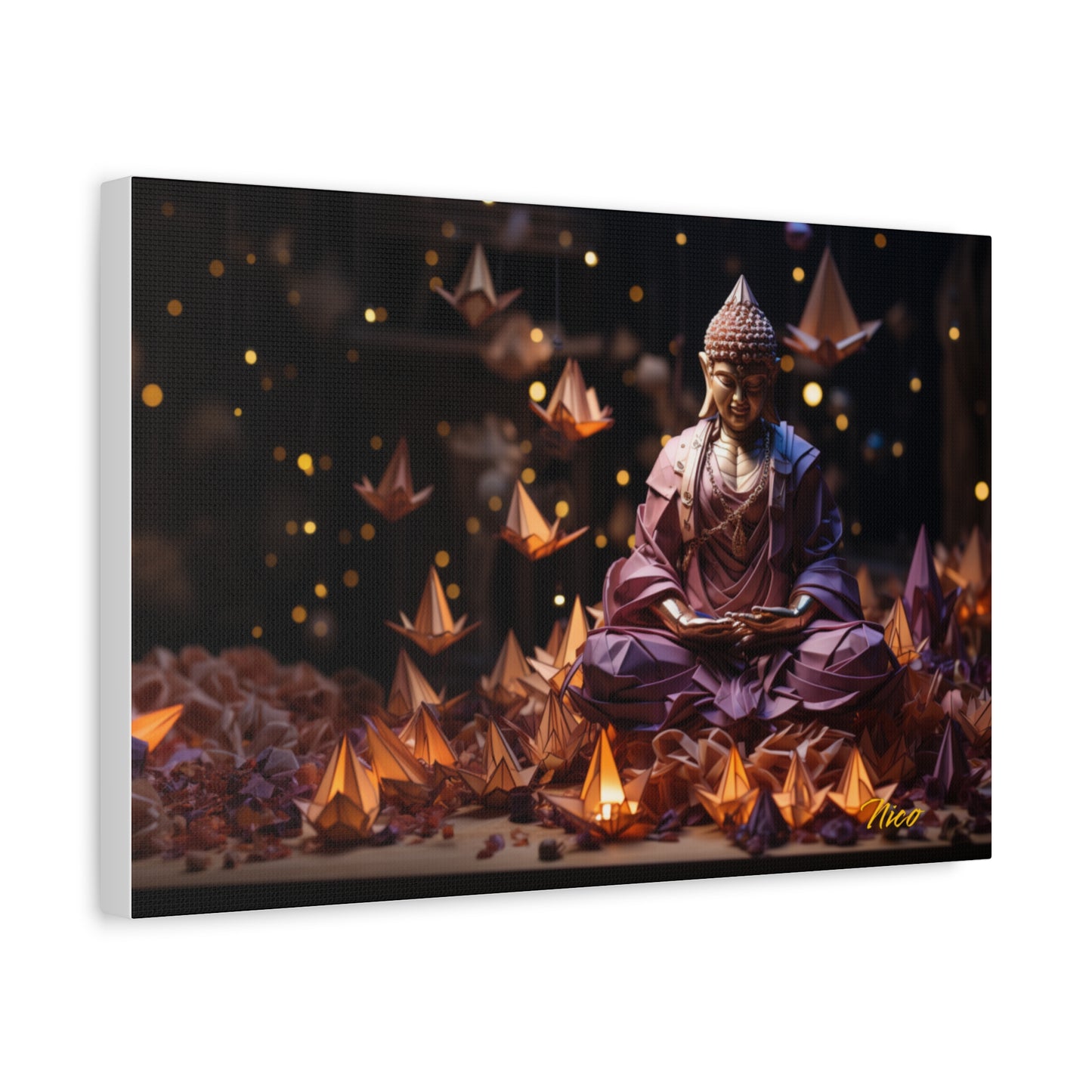 Ascending Buddha Series Print #6 - Streched Matte Canvas Print, 1.25" Thick